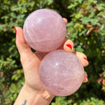 Star Rose Quartz Spheres