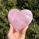 XL Shimmery Rose Quartz Heart A