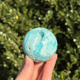 Blue Aragonite Sphere D