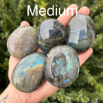 Flashy Labradorite Palm Stones