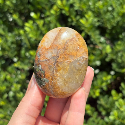 Golden Healer + Pyrite Palm Stone J
