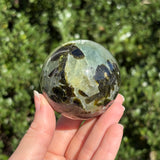 Prehnite w/ Epidote Sphere A