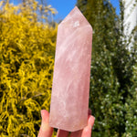 Chunky Rose Quartz Tower
