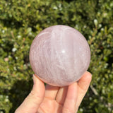 Shimmery Star Rose Quartz Sphere C