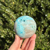 Blue Aragonite Sphere A