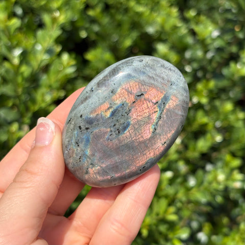Rainbow Labradorite Palm Stone D