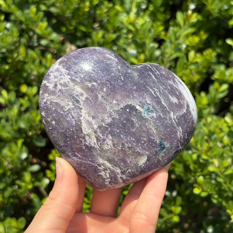 Unicorn Stone Lepidolite Heart A