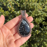Snowflake Obsidian Pendant