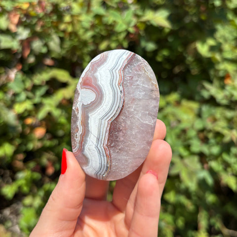 Amethyst Agate Palm Stone A