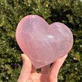 XL Shimmery Star Rose Quartz Heart B
