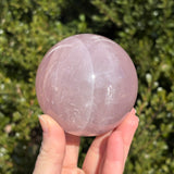 Shimmery Star Rose Quartz Sphere A