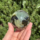 Prehnite w/ Epidote Sphere A
