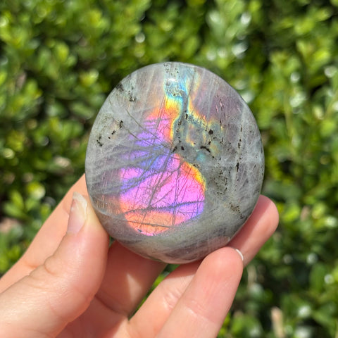 Rainbow Labradorite Palm Stone I