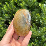 Golden Healer + Pyrite Palm Stone F