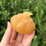 Large Orange Calcite Pumpkin Carvings