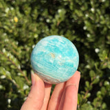 Blue Aragonite Sphere D