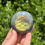 Rainbow Labradorite Palm Stone E