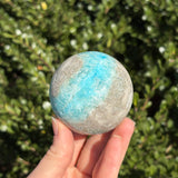 Blue Aragonite Sphere A