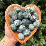 Moss Agate Tumbled Stones