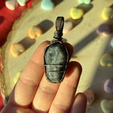 Larvikite Coffin Pendant