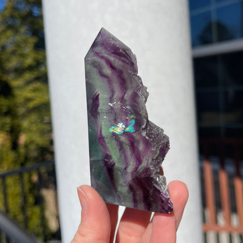 Rainbow Fluorite Tower H
