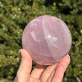 Shimmery Star Rose Quartz Sphere B