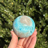 Blue Aragonite Sphere A