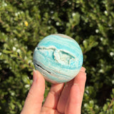 Blue Aragonite Sphere B