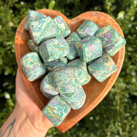 Ruby in Fuchsite Tumbled Stones