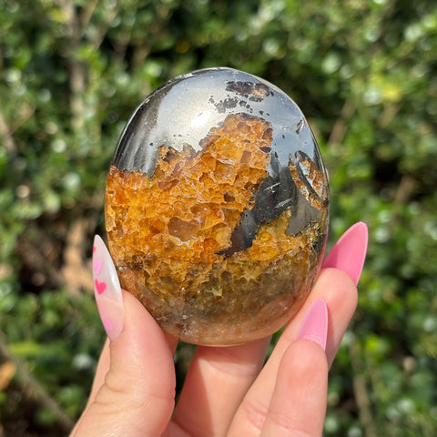 Golden Healer + Pyrite Palm Stone C