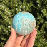 Blue Aragonite Sphere A