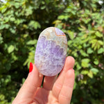 Amethyst Agate Palm Stone D