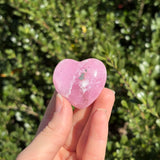 Pink Aragonite Heart I