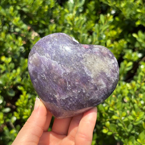 Unicorn Stone Lepidolite Heart B