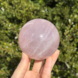 Shimmery Star Rose Quartz Sphere C
