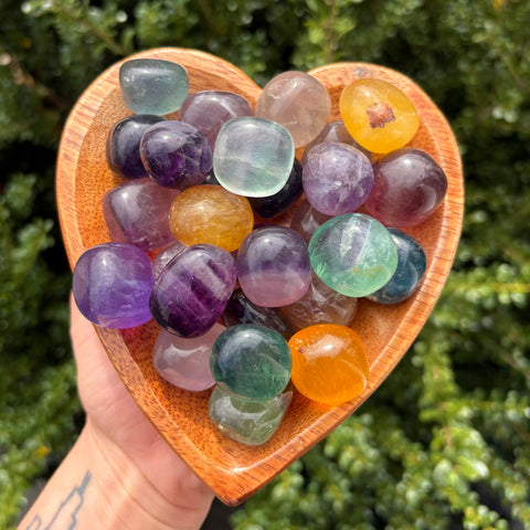 Rainbow Fluorite Tumbled Stones