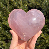 XL Shimmery Star Rose Quartz Heart B