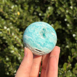 Blue Aragonite Sphere D