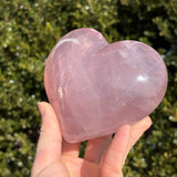 XL Shimmery Star Rose Quartz Heart B