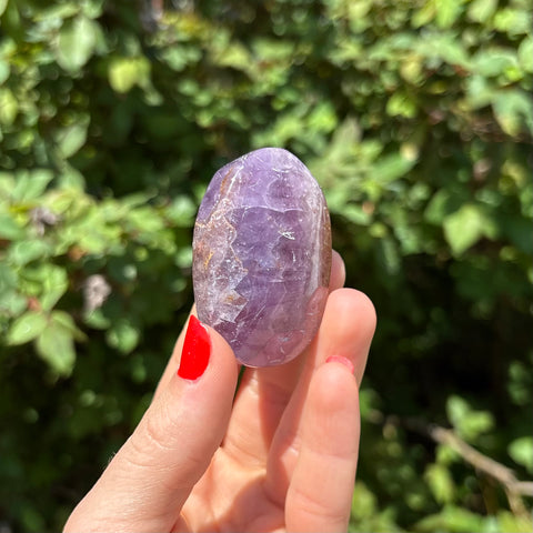 Amethyst Agate Palm Stone M
