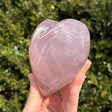 XL Shimmery Star Rose Quartz Heart B