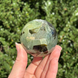 Prehnite w/ Epidote Sphere A