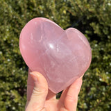 XL Shimmery Star Rose Quartz Heart B