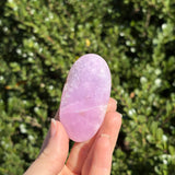 Pink Aragonite Palm Stone D