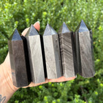 Silver Sheen Obsidian Towers