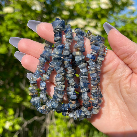 Kyanite Chip Bracelets