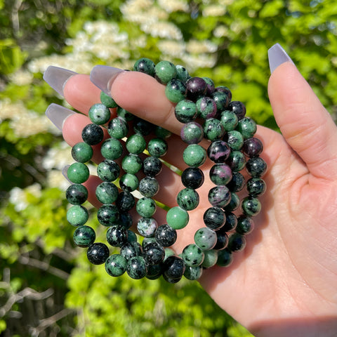 Ruby Zoisite Bracelets