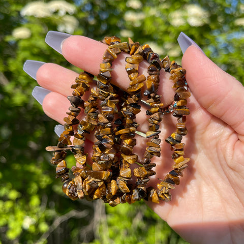 Tiger’s Eye Chip Bracelets
