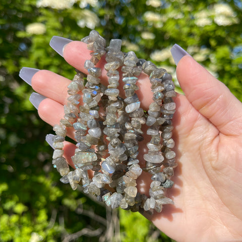Labradorite Chip Bracelets
