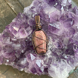 Rhodonite Coffin Pendant